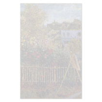 Monet Painting In His Garden In Argenteuil Customized Stationery