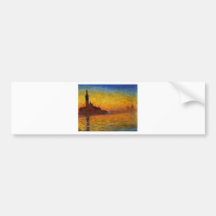 Monet Painting: Monet Sunrise Bumper Sticker