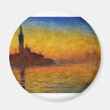 Monet Painting: Monet Sunrise Refrigerator Magnet