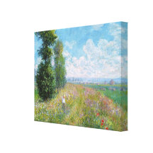 Monet Painting Stretched Canvas Print