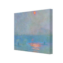Monet Painting Stretched Canvas Prints