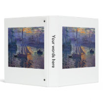 Monet sunrise at sea sailboat painting boating art