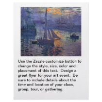 Monet sunrise at sea sailboat painting boating art