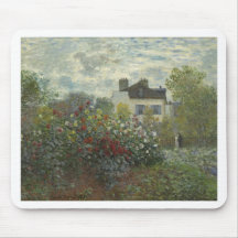 Monet The Artist's Garden in Argenteuil Mousepad