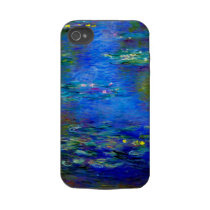 Monet Water Lilies v4 Iphone 4 Tough Cases