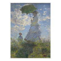 Monet Woman With Parasol Announcements