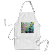 Monet's Bridge with Flowers Apron