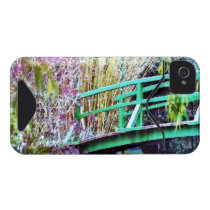 Monet's Bridge with Flowers Iphone 4 Id Covers