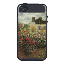 Monet's Garden at Argenteuil by Claude Monet iPhone 4 Covers