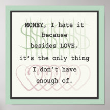Money and Love Print