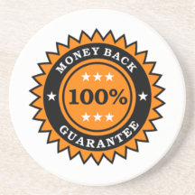 Money Back Guarantee Drink Coasters