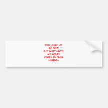 money bumper stickers