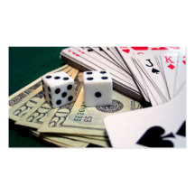 Money Cards Dice Business Card