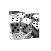 Money Dice Canvas Prints