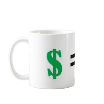 money equals happiness mugs
