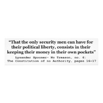 Money in the Hands of Government Lysander Spooner Art Photo