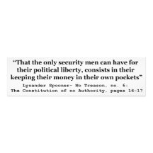 Money in the Hands of Government Lysander Spooner Art Photo