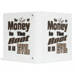 Money is the Root of All Evil binders