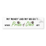 Money & Kids Bumper Sticker