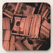 MONEY MONEY MONEY BEVERAGE COASTERS