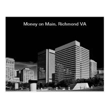 Money on Main, Richmond Virginia Postcard