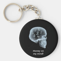 Money Skull Keychains