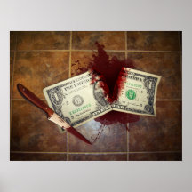 money suicide posters
