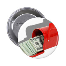 MoneyInMail051409Shadows Pinback Button