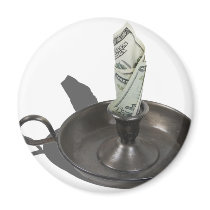 MoneyToBurn030811 Refrigerator Magnet