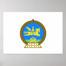 Mongolia Coat of Arms Posters
