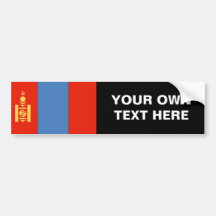 Mongolia Flag Bumper Stickers