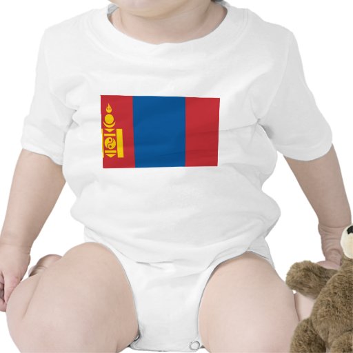 Mongolia Flag Tee Shirt