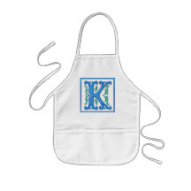 Mongram K initial Tablier