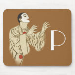 Mongram Vintage Pierrot Mime Artist Mousemats