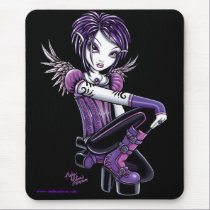 Monica Purple Tattoo Angel Mousepad mousepads