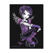 Monica Purple Tattoo Fairy Postcard