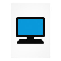 Monitor screen custom invitations