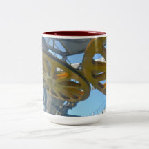 Monjuic Cable Car Gears, Aerial Tramway, Barcelona Mugs