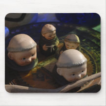 Monk Salt and Pepper Shaker Mousepads