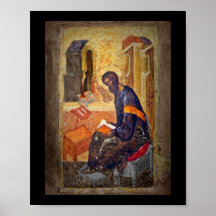Monk Studying Scripture Print