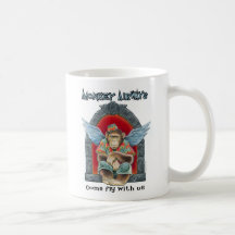 monkey air coffee mug