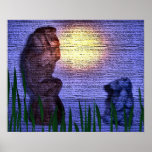 Monkey and Bear Print