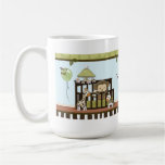 Monkey Baby in crib jungle safari CA-Blue Mug