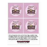 MONKEY Baby Shower Crib Cupcake Toppers CJ-O #2 Postcards