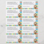 Monkey Baby Shower Diaper Raffle Custom Flyer