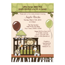 Monkey Baby Shower Invitation