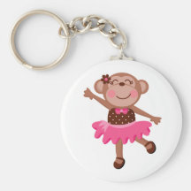 Monkey Ballerina Keychain