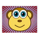 Monkey Bizness Face Design Post Card