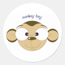 Monkey Boy Sticker
