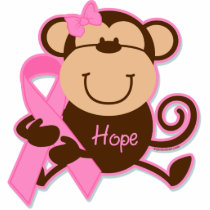 Monkey Cancer Hope Photo Sculpture